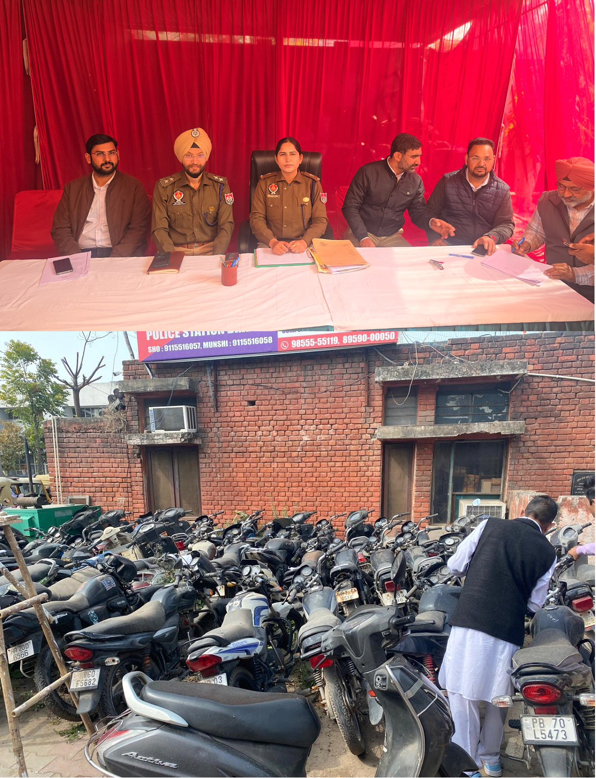 पुलिस स्टेशन ढकोली में स्क्रैप वाहनों की सफल नीलामी आयोजित की गई
